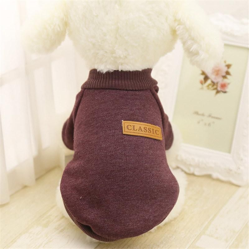 Dog Clothes for Small Dogs Soft Sweater Winter Clothes Classic Pet Outfit