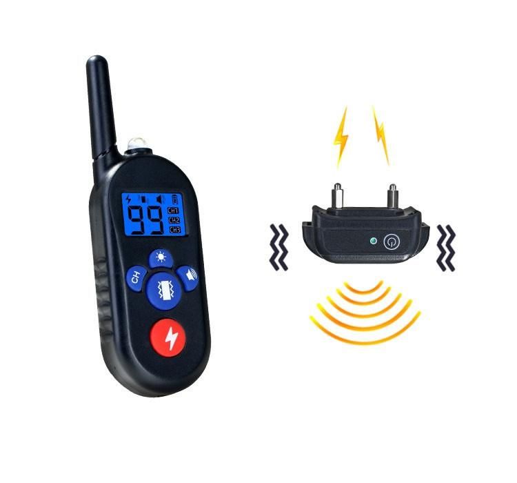 Pet Trainer Waterproof Remote Electric Control Pet Dog Training Rechargeable Shock Collar for Dog Training/Factory Price