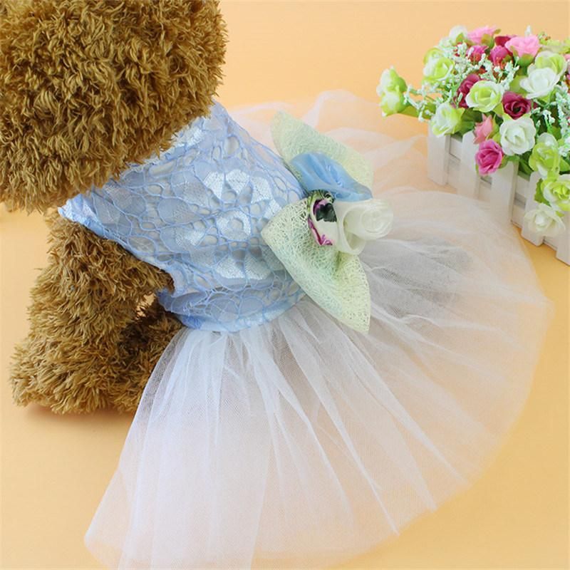 New Pet Dog Wedding Dress Cat Puppy Princess Dresses Party Apparel Harness