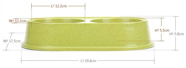 Double and Colorful Bamboo Sublimation Big or Large Dog Pet Food&Water Bowl