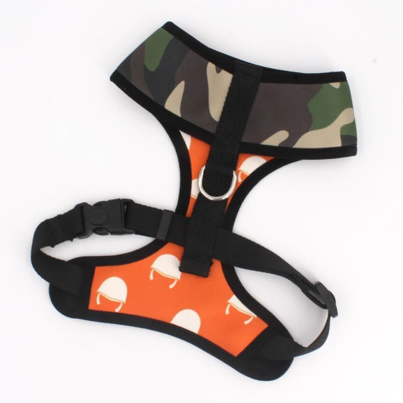 Reversible Harness for Dog with Custom Pattern, Reversible Harness