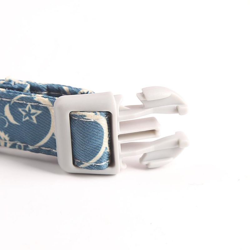 Eco-Friendly OEM Custom Packaging Metal Hardware Thick Reflective Dog Collar with Buckle