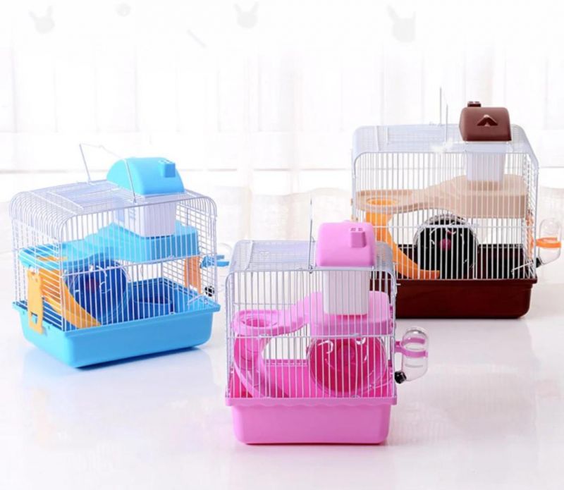 Customize OEM ODM Pet Supplies Hamster Feeder Bottle Pink Hamster Cage