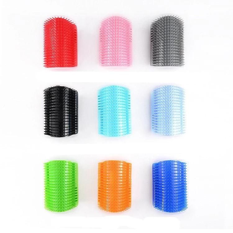 Best Price High Quality Soft Semi-Cylindrical Dog Cat Self Groomer Wall Corner Massage Comb Brush