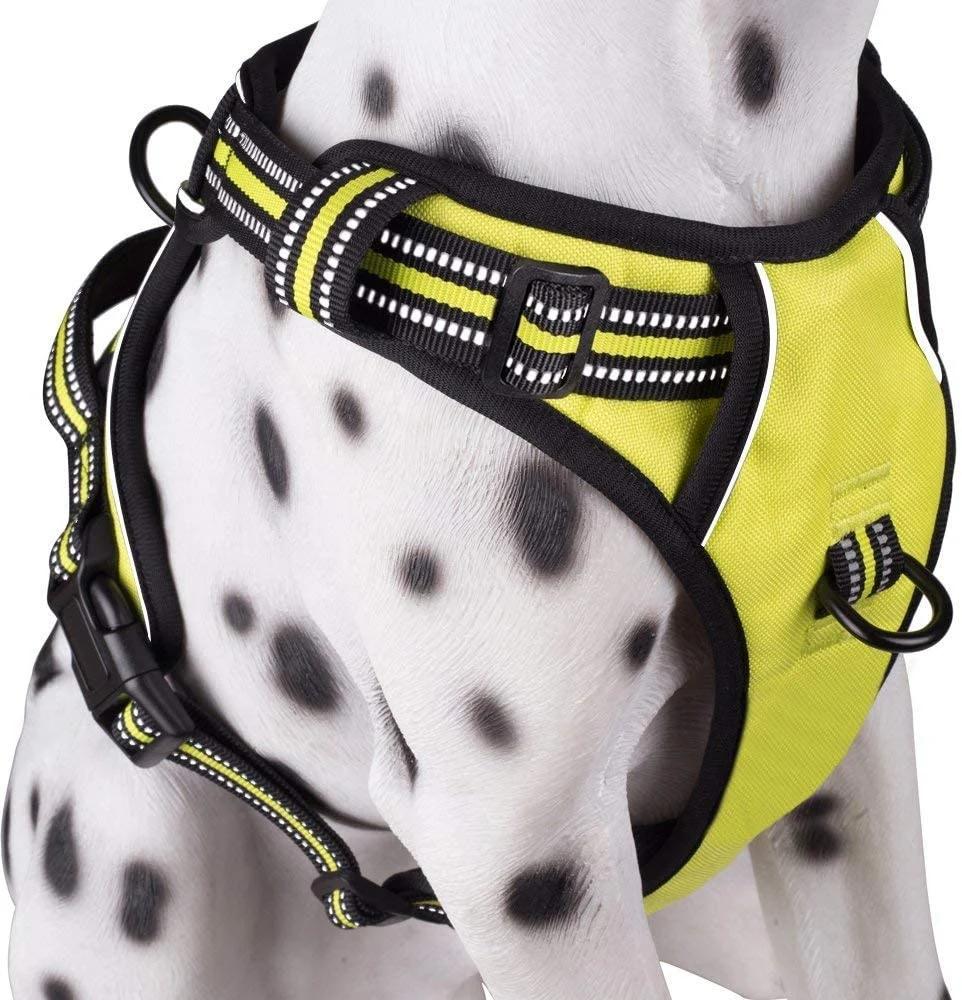 No Pull Dog Harness Reflective Vest Harness with 2 Leash Attachments