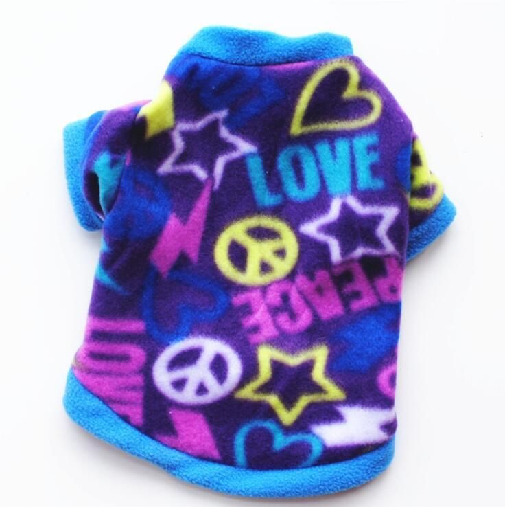 Soft Warm Fleece Dog Coat with Various Design