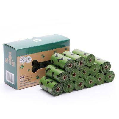 100% Biodegradable Packaging Poop Bags Cornstarch Plastic Garbage Trash Dog Poop Bags