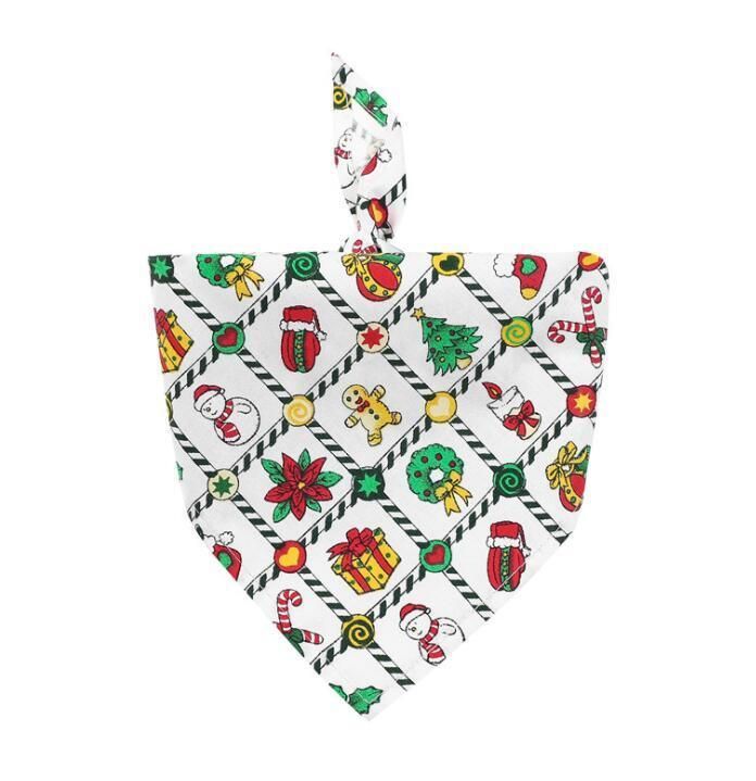 Dog Bandana Christmas Pet Triangle Head Scarf Accessories Bibs for Dog Cat