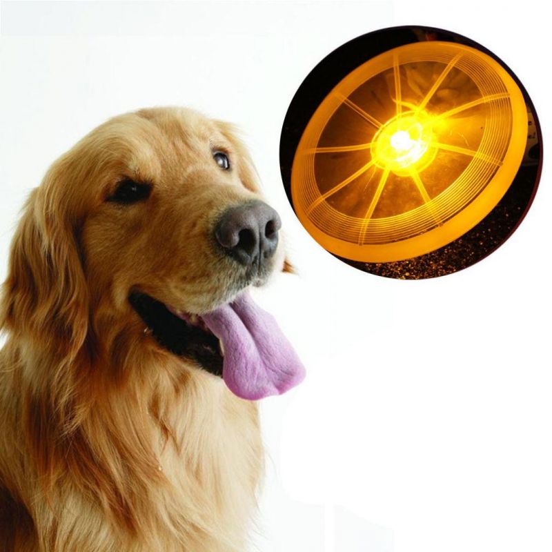 LED Light up Frisbee Multi Function Luminous Throwing Toys