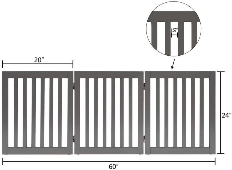 Hot Sale Factory Direct Wholesale Pet Gate Dog Freestanding Gate for Pets