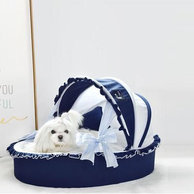 Dog Bed Small and Medium Sized Dogs Removable and Washable Semi-Enclosed Pet Kennel