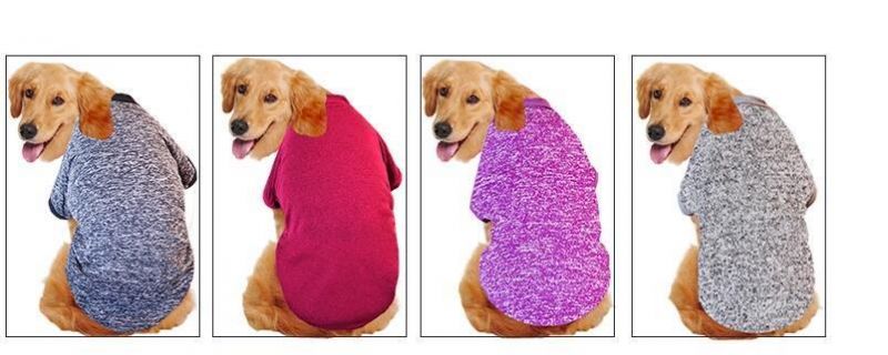 Autumn Winter New Large and Medium-Sized Dog Wool Sweater Warm Comfortable Frontier Golden Fur Pet Clothes