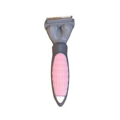 Petto Convenient Self Cleaning Automatically Dog Cat Slicker Brush Remove Dog Hairs Pet Grooming Brush Pink-S