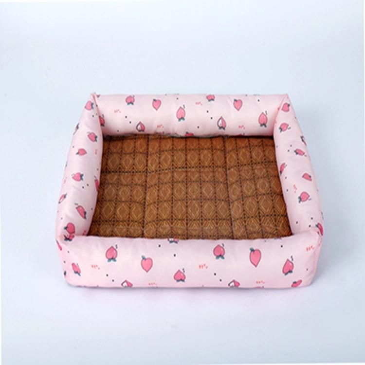 Hot Sell Factory Wholesale Square Cool Pet Bed for Summer Use Breathable Dog Pet Bed