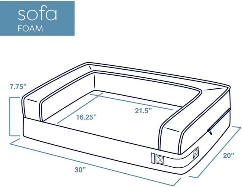 OEM Pet Supplier Customzied Pet Bed Foam Sofa Style Dog Bed