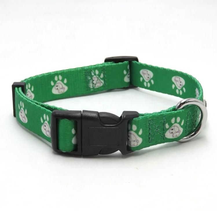 Custom Polyester Dog Leads PVC Logo Pattern Heat Transfer Print Sublimation Dog Leash