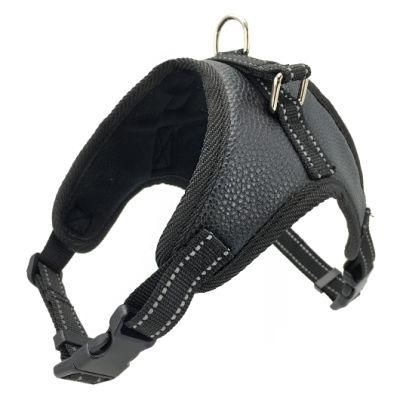 Adjustable No Pull Soft Reflective Lightweight Portable Leather Pet Supply