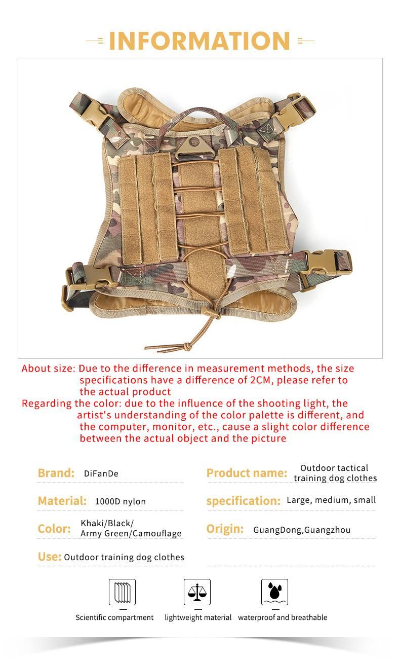Soft Breathable No-Pull Tactical Dog Harness with Handle