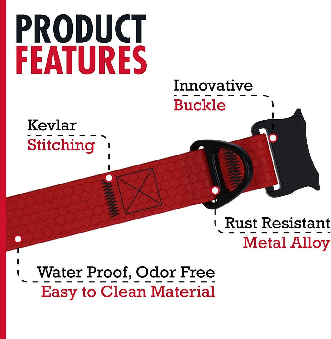Tear Proof & Odor Free Rust-Proof Quick Release Buckle Dog Collar