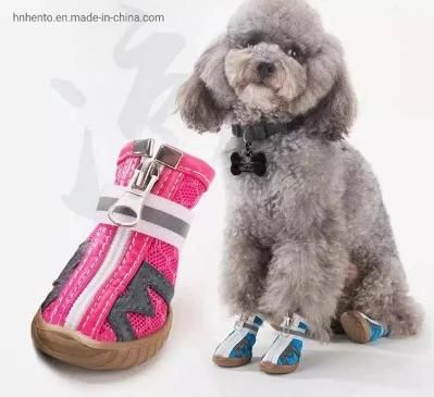 New Design Mesh Sandal Dog Shoes Soft-Soled Dog Shoes