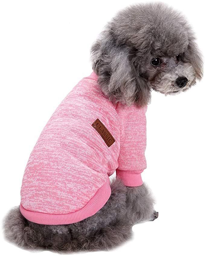 Pet Dog Clothes Knitwear Dog Sweater Soft Thickening Warm Pup Dogs Shirt