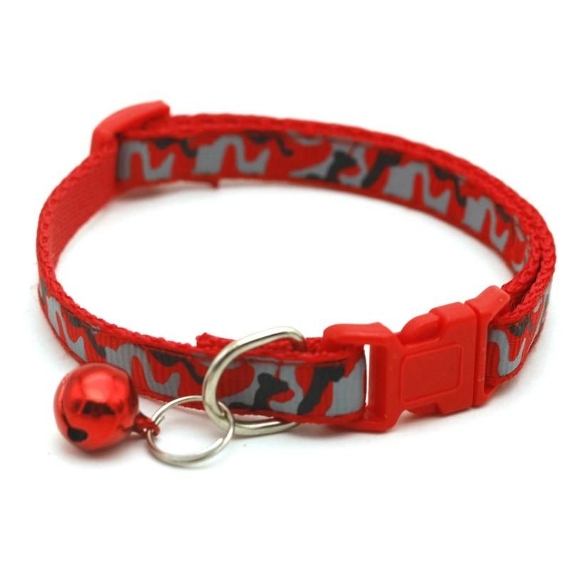 Wholesale Adjustable Colorful Reflective Cat Collar