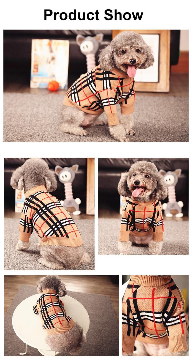 Fashion Cartoon Design Woolen, Keep Warm Knit Tops Clothing Puppy Coat Jumper Large Pets Sweaters//