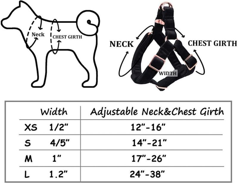 No Pull Dog Halter Harness, Adjustable Heavy Duty Dog Harness for Small Medium Large Dogs
