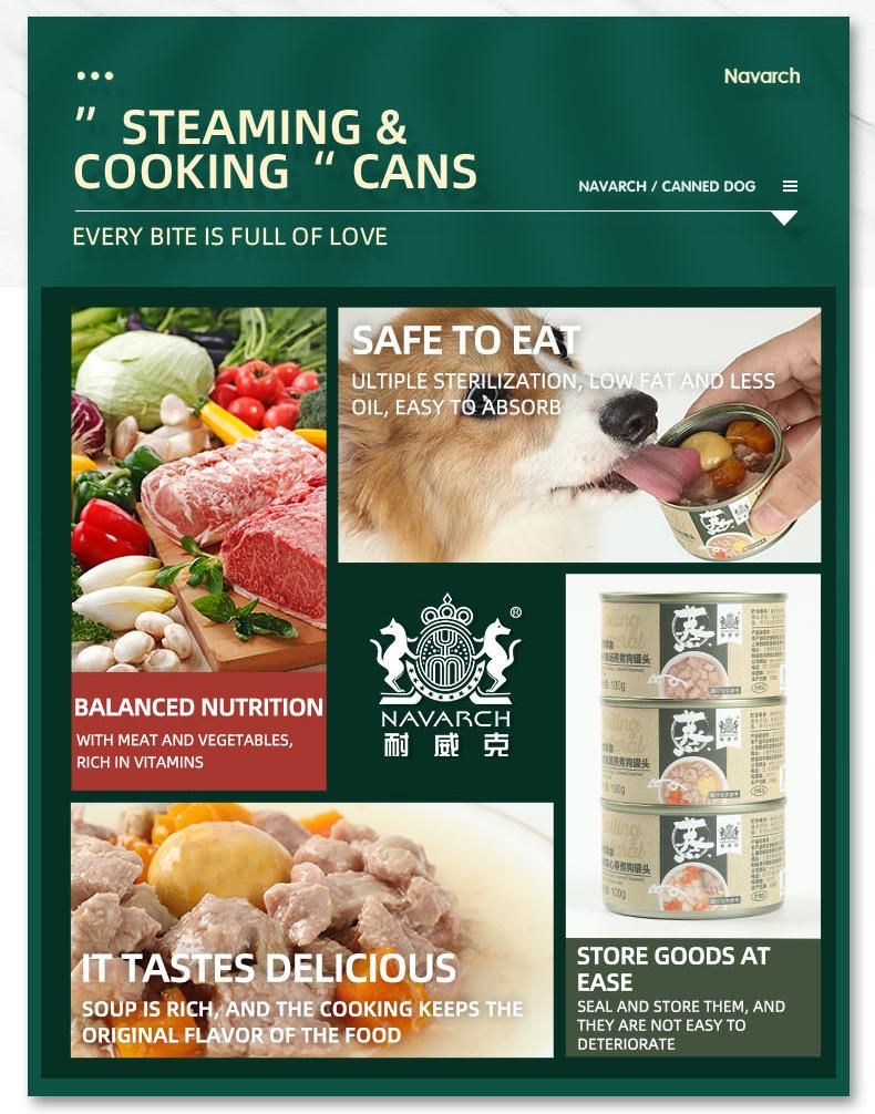 100% Natural Real Meat Chicken Gravy Pupy Food Wet Dog Treat Cat Food for Pet