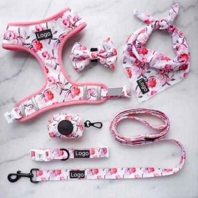 High Quliaty Customized Soft No Pull Pet Vest Adjustable Dog Harness Leash Collar Set Pet Products