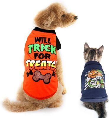 Halloween Dog Shirts Printed Puppy Shirt Pet T-Shirt Cute Dog Clothing