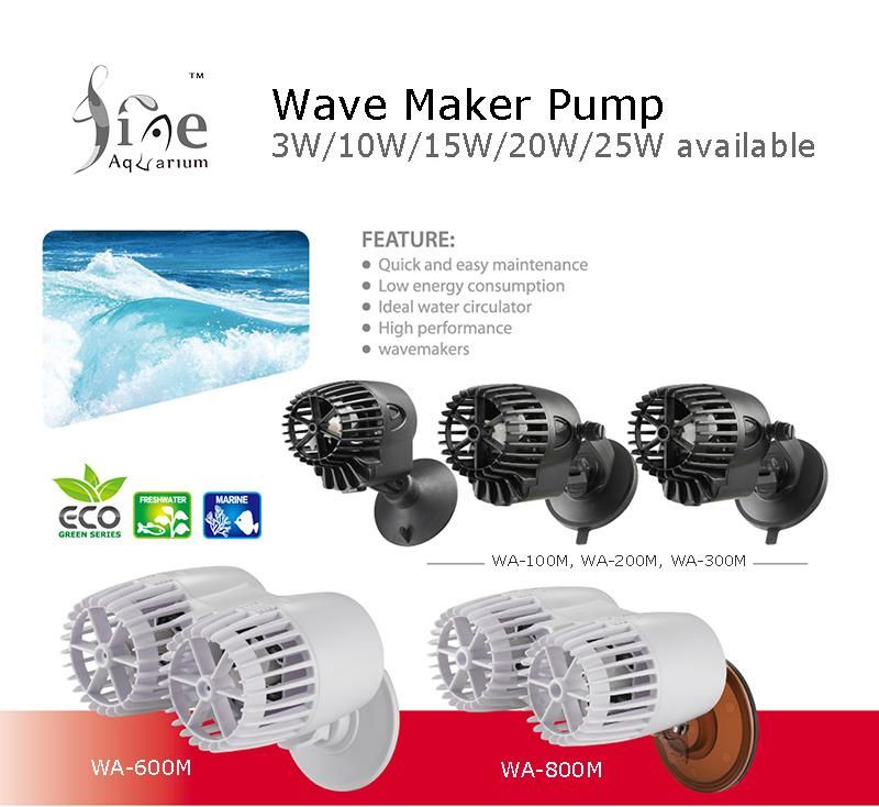 25W Aquarium Wave Makers 2 Power Heads 360 Degrees Rotating