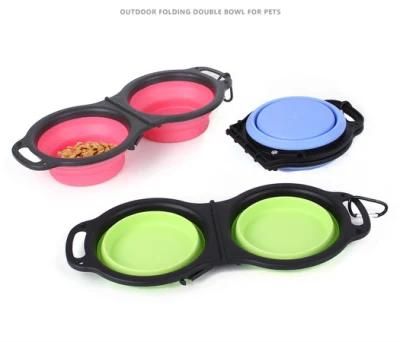 Dog Bowl Portable Outdoor Foldable Travel Feeding Bowl