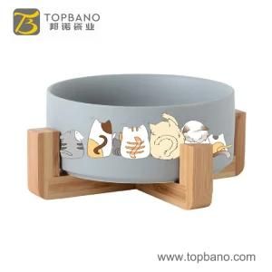 Manufacturer Supplier Portable Pet Drinker Cat Pet Bowl Ceramic Dog Water Bowl Topbano