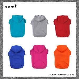 Amazon Basic Plain Dog Hoodies Kangaroo Pocket and Leash Holes Basic Dog Shirts Personalized Logo Printed or Embroidered Dog Clothing Sph6001-6