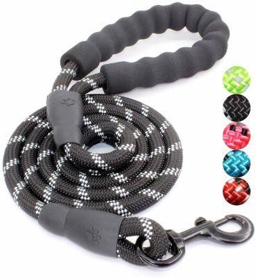 5 FT Strong Dog Rope Leash with Comfortable Padded Handle