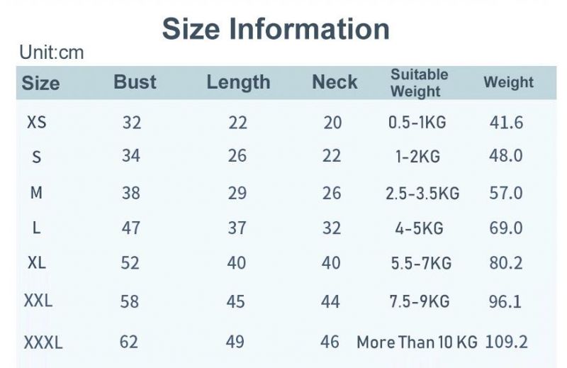 Thin Design Lovely Printed Style Warm Dog Jacket Coat Costume Spring Dog Clothes