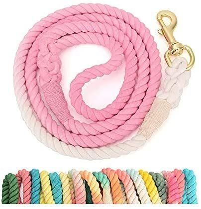Tie Dyed Handmade Ombre Dog Leash for Large Dogs with Swivel Snap Hook
