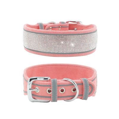 Biothane Dog Collar Shining Velvet Cat Collar Adjustable Reflective Cat Collar