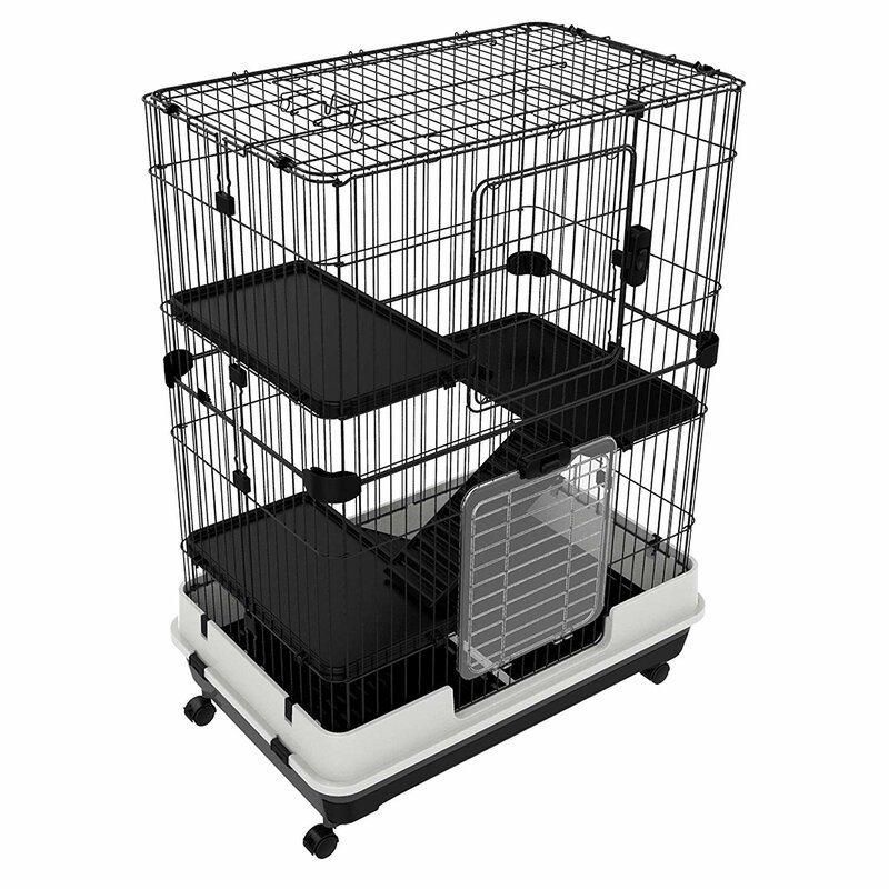 Cadiz 4-Level Indoor Small Animal Cage with Wheels