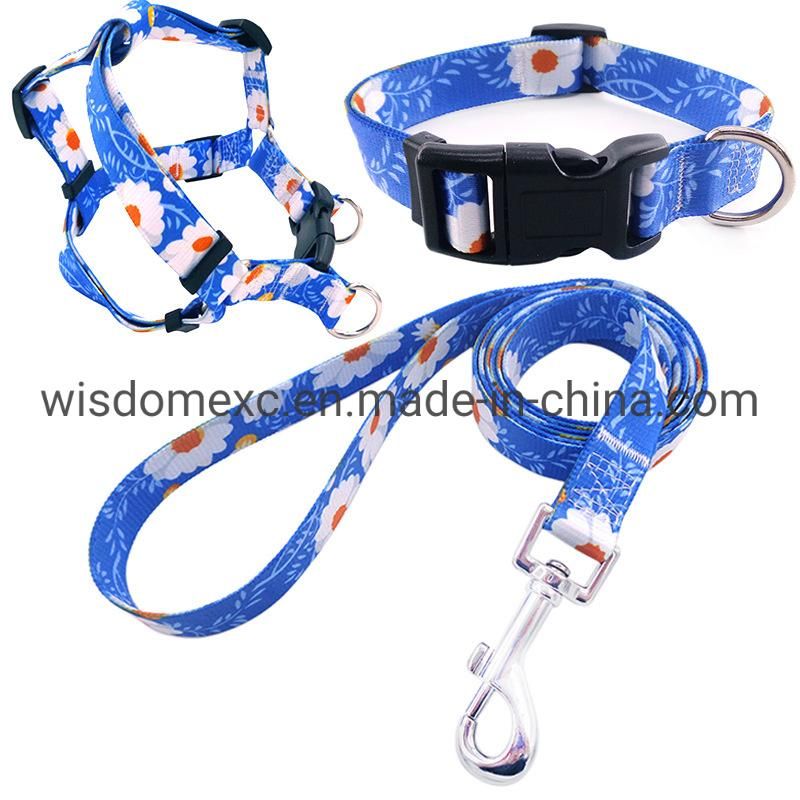 Recycled Polyester Webbing Pattern Printing Tape for Pets Products