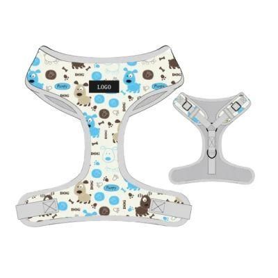 Amazon Hot Sell Customized Pattern Printing Harness Sets for Small Dog