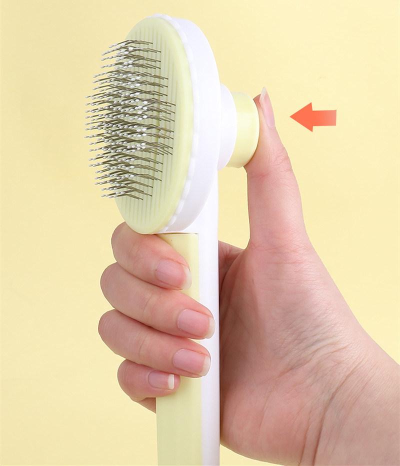 Pet Brush Hair Removes Pet Hair Comb Cleaning Slicker Brush