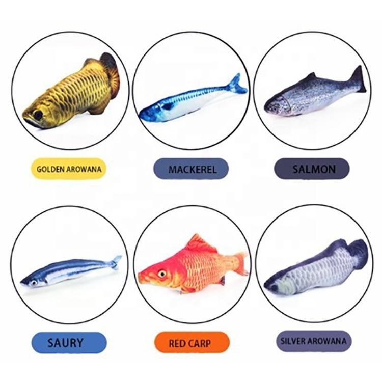 Pet Products Catnip Fish Toys for Cats Dogs Playing Chewing