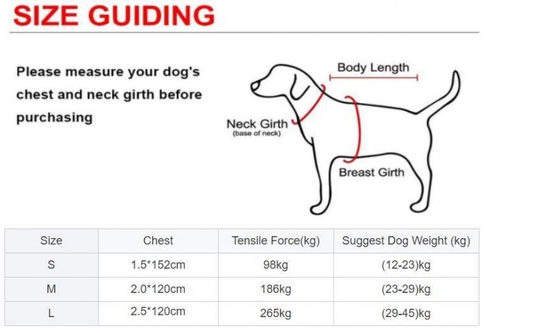 Basic Custom Adjustable 3m Reflective No Pull Large Dog Leashes