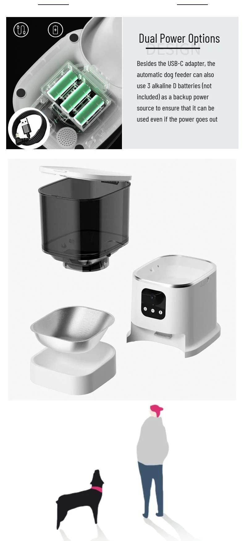 2022 New Automatic Smart WiFi Cat Dog Feeder Pet Cat Dog Bowl