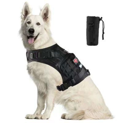 Tactical Dog Vest Training Molle Harness Dog Backpack Pet Tactical Gear