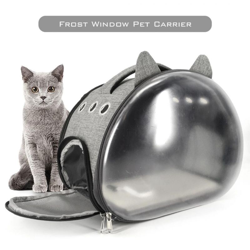 Portable Dog Cat Carrier Bag Breathable Space Travel Bag Transparent Outdoor Small Cat Carrier Pet Backpack