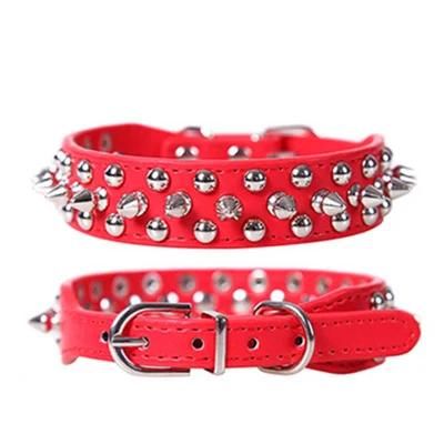 2021 Luxury Classic Collares PARA Perros Y Gatos Microfiber Material Bright Colors Leather Pet Collars