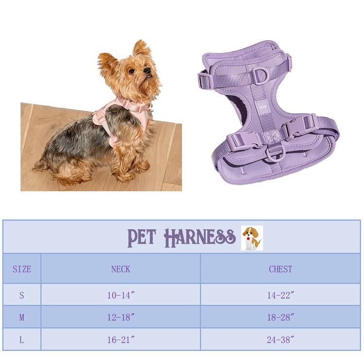 Easy Control Pet Dog Safety Harness Adjustable Soft Padded Neorene Dog Harness